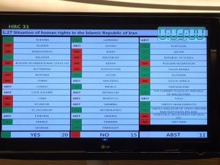 نرحب بموقف الدول العربية ضد النظام الايراني بمجلس حقوق الانسان