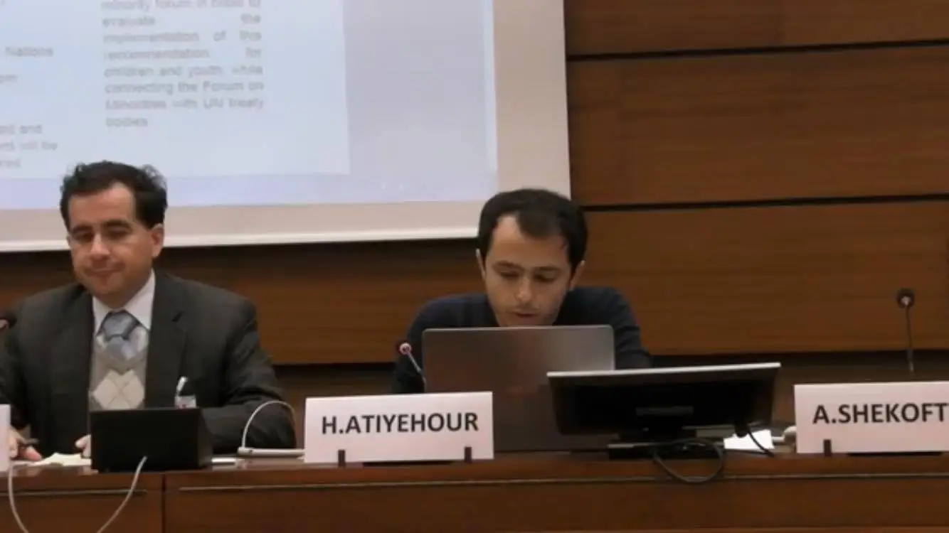 Ahwaz Studies Centre representitive speaks at 10th UN Forum on Minority Issues